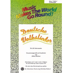 Deutsche Volkslieder - Stimme 1+2 in C - Oboe / Violine / Glockenspiel