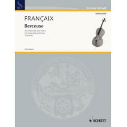 Berceuse : für Violoncello - Jean Francaix / Arr. Maurice Gendron