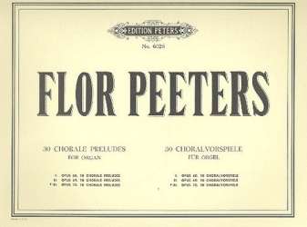 Choral Preludes op.70 : for organ - Flor Peeters