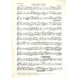 Concertino G-Dur : für Sopranblockflöte - John Baston