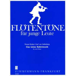EINE KLEINE BALLETTMUSIK : FUER - Wenzel Robert Graf von Gallenberg / Arr. Werner Richter