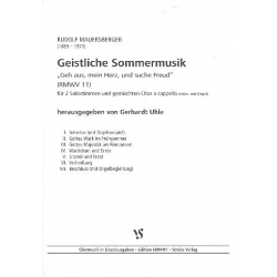 Geistliche Sommermusik RMWV11 : - Rudolf Mauersberger