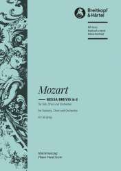 Missa brevis d-Moll KV65 : - Wolfgang Amadeus Mozart / Arr. Ulrich Haverkampf
