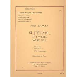 Si j'étais : contrebasse et piano - Serge Lancen