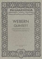 Quintett : für Streichquartett - Anton von Webern