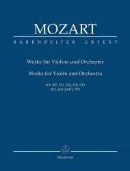 Werke für Violine und Orchester - Wolfgang Amadeus Mozart