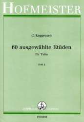 60 ausgewählte Etüden  für Tuba Heft 2 -Carl Kopprasch