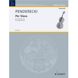 Per slava : für Violoncello solo - Krzysztof Penderecki