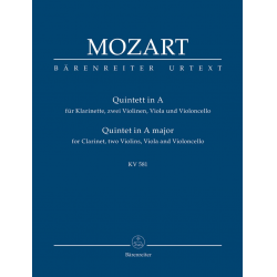 Quintett A-Dur KV581 : für - Wolfgang Amadeus Mozart