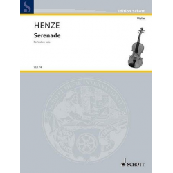 serenade 1986 : für Violine solo - Hans Werner Henze
