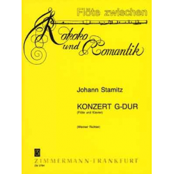 Konzert G-Ddur : für Flöte und Klavier - Johann Stamitz / Arr. Werner Richter