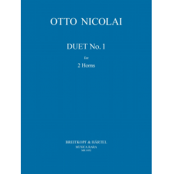 Duett Nr.1 : für 2 Hörner - Otto Nicolai