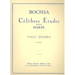 20 célèbres études vol.1 (nos.1-10) : - Robert Nicolas-Charles Bochsa