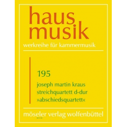 Streichquartett D-Dur : - Joseph Martin Kraus