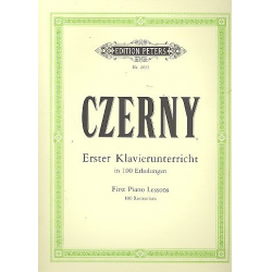 Erster Klavierunterricht in 100 Erholungen -Carl Czerny