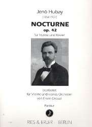 Nocturne op.42 für Violine und Klavier : - Jenö Hubay