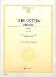 Melodie in F op.3,1 : für Viola - Anton Rubinstein / Arr. Wolfgang Birtel