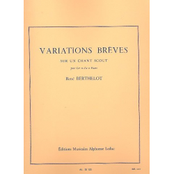 Variations breves sur un chant : - René Berthelot