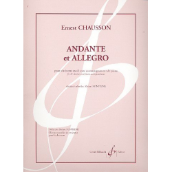 Andante et Allegro pour clarinette et piano - Ernest Chausson / Arr. Robert Fontaine