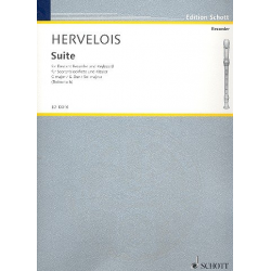 Suite G major : for descant - Louis de Caix de Hervelois