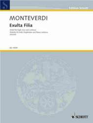 Exulta filia Sion : Motet for high - Claudio Monteverdi