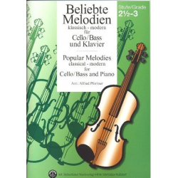 Beliebte Melodien Band 4 - Soloausgabe Cello / Bass und Klavier - Diverse / Arr. Alfred Pfortner