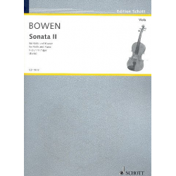 Sonate F-Dur Nr.2 : für Viola und Klavier - Edwin York Bowen