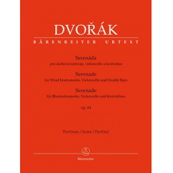 Serenade op.44 für Bläser, Violoncello und Kontrabass - Partitur - Antonin Dvorak