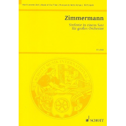 Sinfonie in 1 Satz für - Bernd Alois Zimmermann