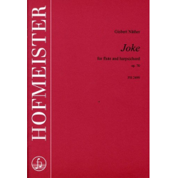 Joke op.70 : for flute and harpsichord -Gisbert Näther