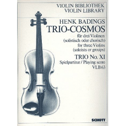 Cosmos Trio Nr.11 : für 3 Violinen - Henk Badings
