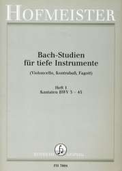 Bach-Studien für tiefe Instrumente Band 1 :