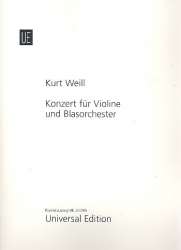 Konzert op.12 für Violine und Blasorchester : - Kurt Weill