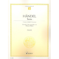 Suite d-Moll HWV437 : für Klavier - Georg Friedrich Händel (George Frederic Handel)