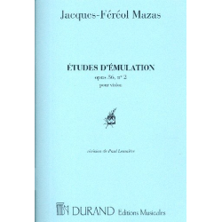 Etudes d'emulation Op 36 vol.2 : - Jacques Mazas