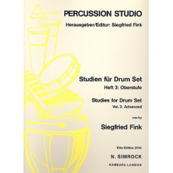 Studien für Drumset Band 3 : -Siegfried Fink