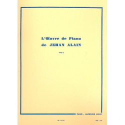 L'oeuvre de piano - Jehan Alain