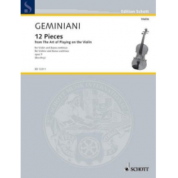 12 pieces op.9 from The art of Playing - Francesco Geminiani