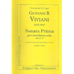 Sonata Prima op.4,23 : - Giovanni Bonaventura Viviani