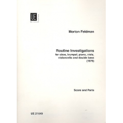 Routine investigations : for oboe, - Morton Feldman