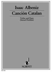 Cancion catalan aus Espana op.165 : - Isaac Albéniz