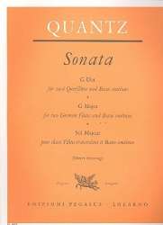 Sonate G-Dur : für 2 Flöten und Bc - Johann Joachim Quantz
