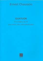 Quatuor la majeur op.30 : pour - Ernest Chausson