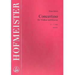 Concertino : für Violine und Klavier - Klaus Hertel