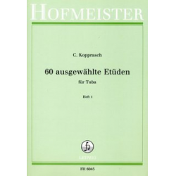60 ausgewählte Etüden  für Tuba Heft 1 -Carl Kopprasch / Arr.Franz Seyffarth