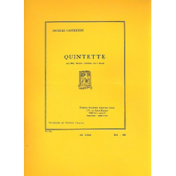 Quintette : pour flûte, hautbois, clarinette, -Jacques Castérède