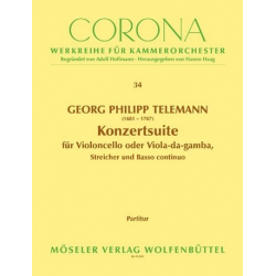 Konzertsuite TWV55:d6 : für Violoncello - Georg Philipp Telemann / Arr. Adolf Hoffmann