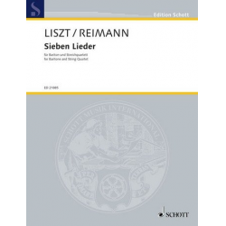 7 Lieder : - Franz Liszt / Arr. Aribert Reimann