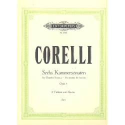 Sonate da camera op.4,1-6 : für - Arcangelo Corelli