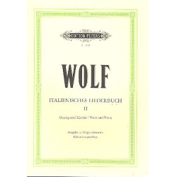 Italienisches Liederbuch Band 2 : für - Hugo Wolf